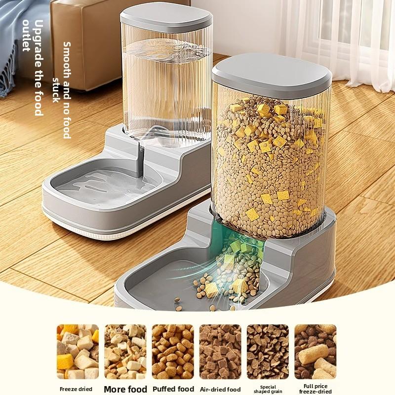 Indoor Simple Large-capacity Dog Bowl, Anti-tipping Pet Automatic Refilling Water Dispenser, Large-sized Dog Feeding Basin