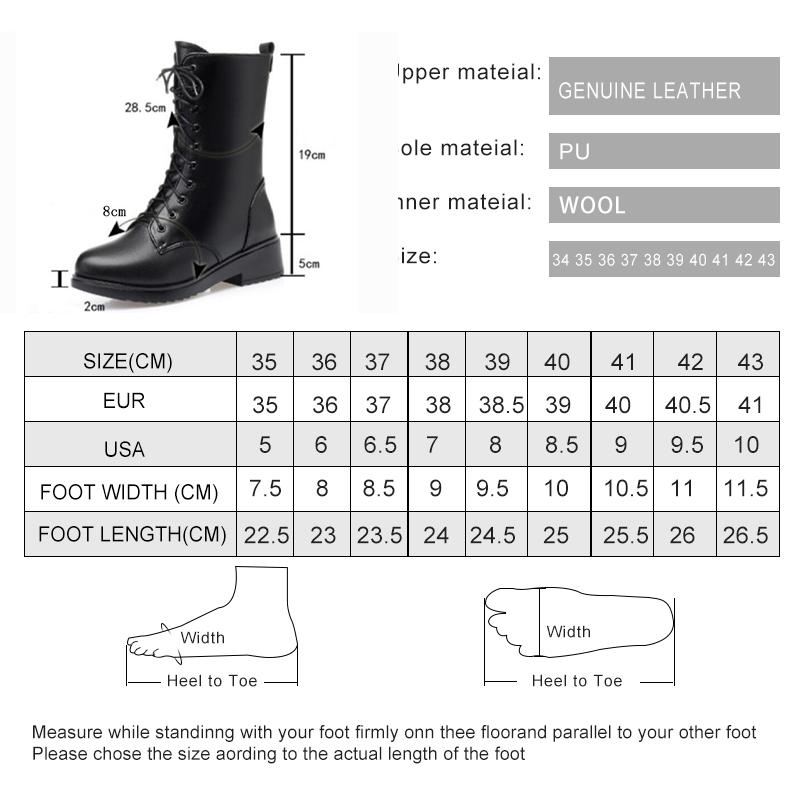 Fashion AIYUQI Women's Winter Shoes Genuine Leather Boots Women Large size 41 42 43 Casual Ankle Boots Non-slip Women Snow Boots
