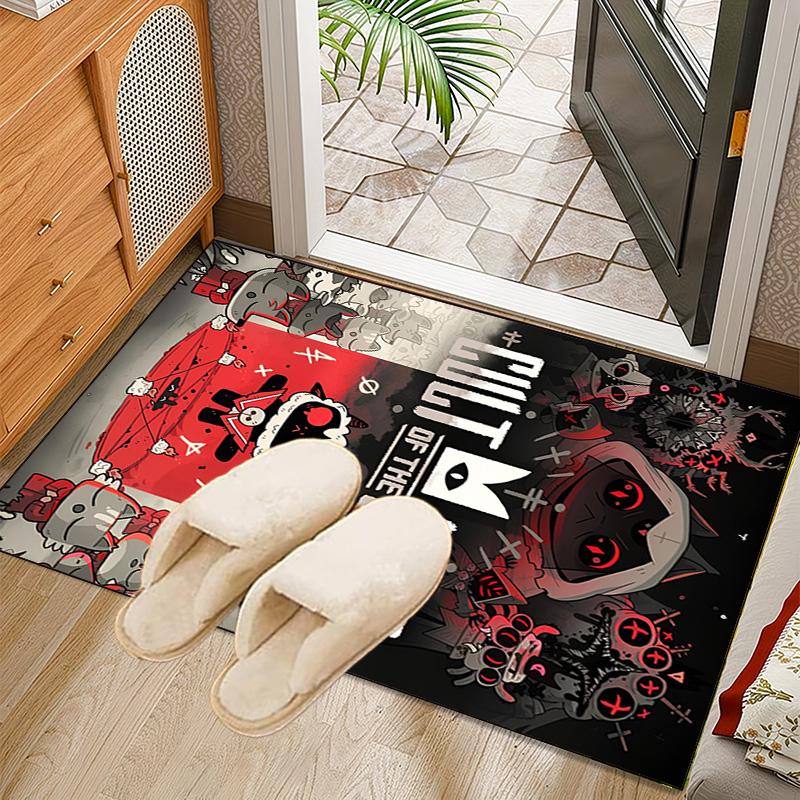 Cult Lamb Game Fantasy Rug Office Carpet Non-Slip Mat, Chair Rug Floor Covering for Gaming, Bedroom, Living Room , Home Decor Christmas Gift