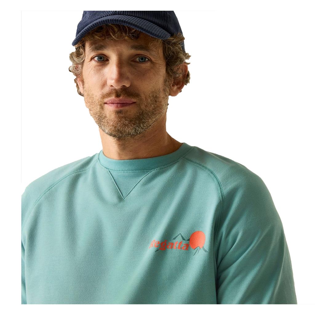 Regatta Mens Nithsdale Back Print Sweatshirt
