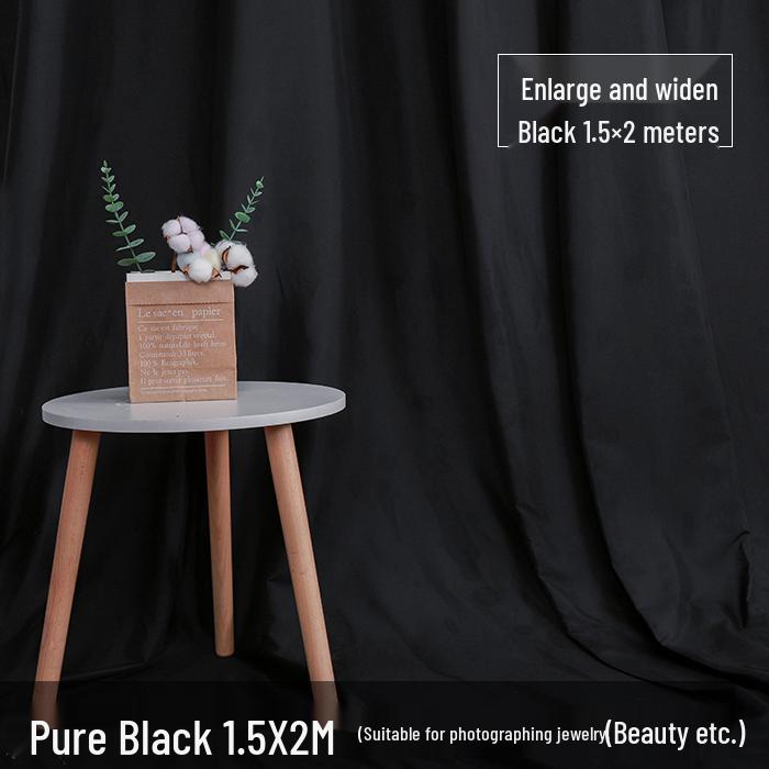 Tela de Fondo Fotográfico Gruesa en Blanco y Negro para Estudio y Sesiones de Retrato