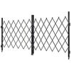VEVOR Double Folding Security Gate, Lockable Scissor Gate with 360 Degrees Swivel Casters, Outdoor Barricade Steel Retractable Gates