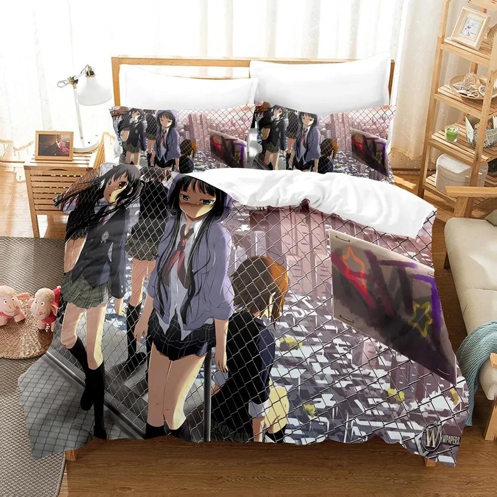 3D En flicka med en mjuk röst Sängkläder Påslakanset med örngott Twin Full Queen King Sängkläder Sänglinne Hemtextil