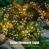 Solar Powered Starburst Garden Lights Outdoor Waterproof Swaying Decor for Yard Patio Pathway Wedding Christmas Decoration