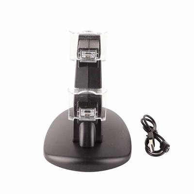 Game Controller Charging Stand Drop Proof Portable Dual Gamepad Charger Station with Indicator for PS4 SLIM