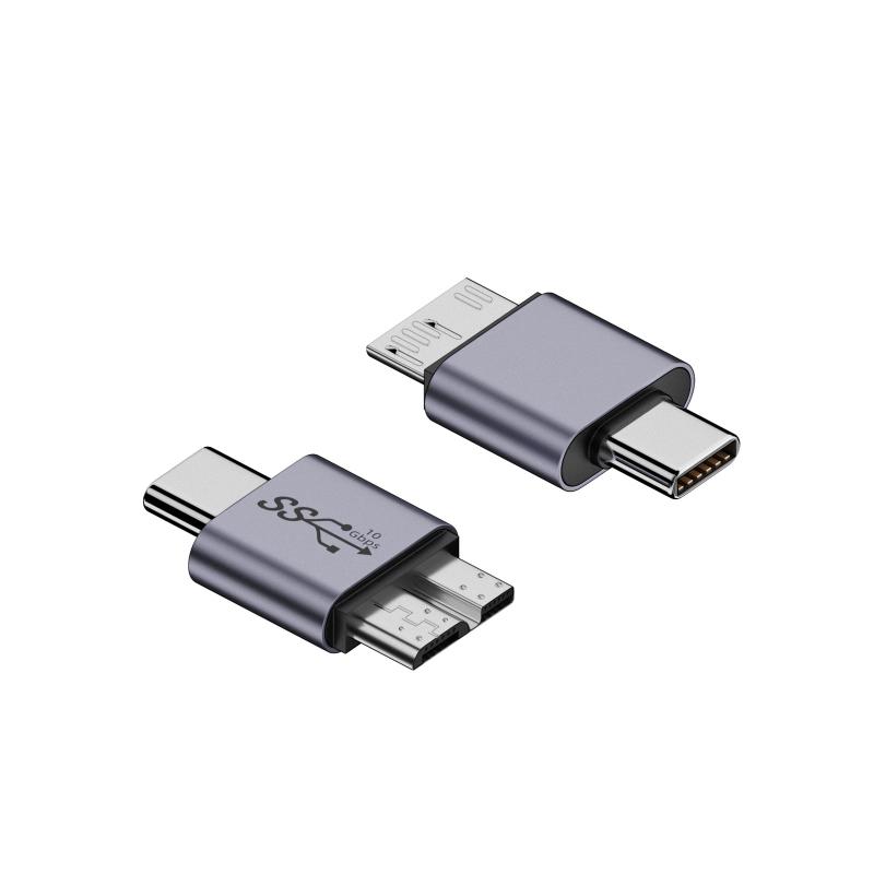 USB C to MicroB Adapter Type C USB 3.0 Male Female to MicroB Male Convert Connector Charge Data Sync Adapter 10Gbps
