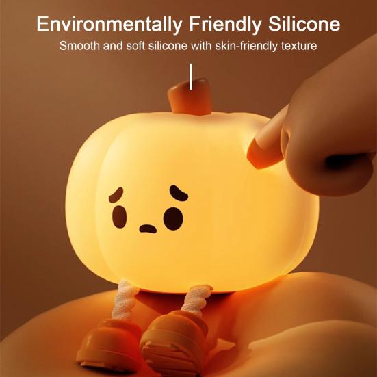 Magician Night Light 3 Brightness Levels Ghost Pumpkin Design Warm