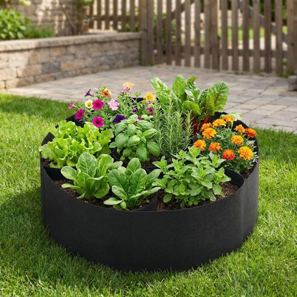 Freestanding Raised Garden Bed 7 Grids Planting Container Plant Nursery  for Home Gardeners