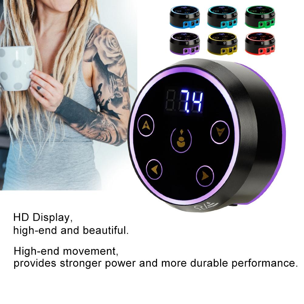 Tatueringmaskin Strömregulator LED-display Tatuering Strömtransformator Skönhetsverktyg