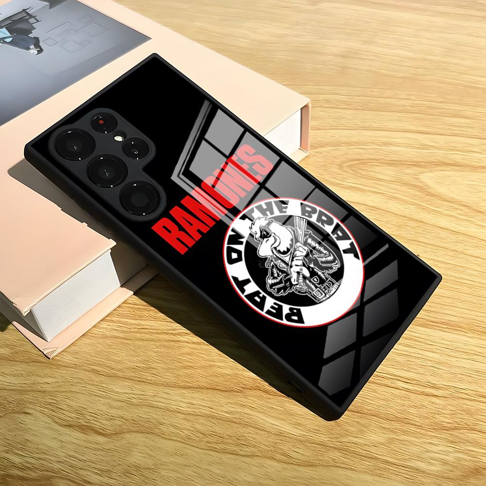 

Band R-RAMONES Phone Case For S25 Ultra Samsung S26 S24 Fe S22 S20 S23 21 Plus A54 A34 A53 A16 Glass Cover Samsung s26ultra