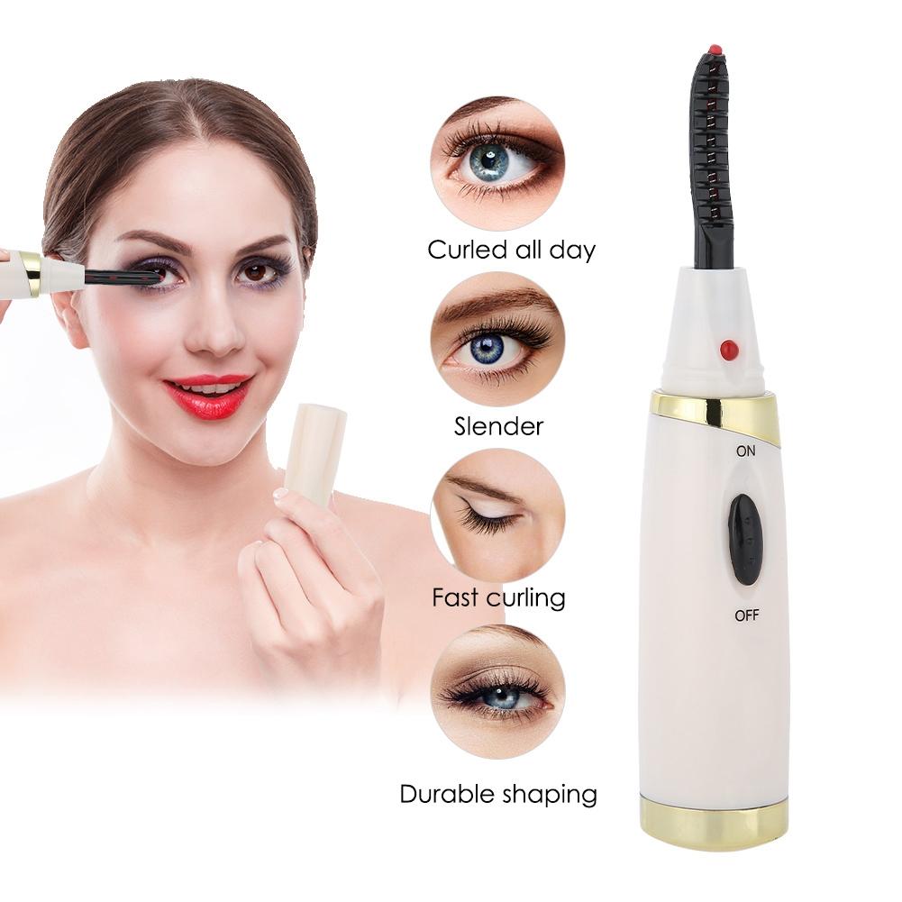 Wimpernzange Mini Elektrisch Mascara Curling Lang Anhaltend Beheizt Augenwimpern Wimpernapplikator
