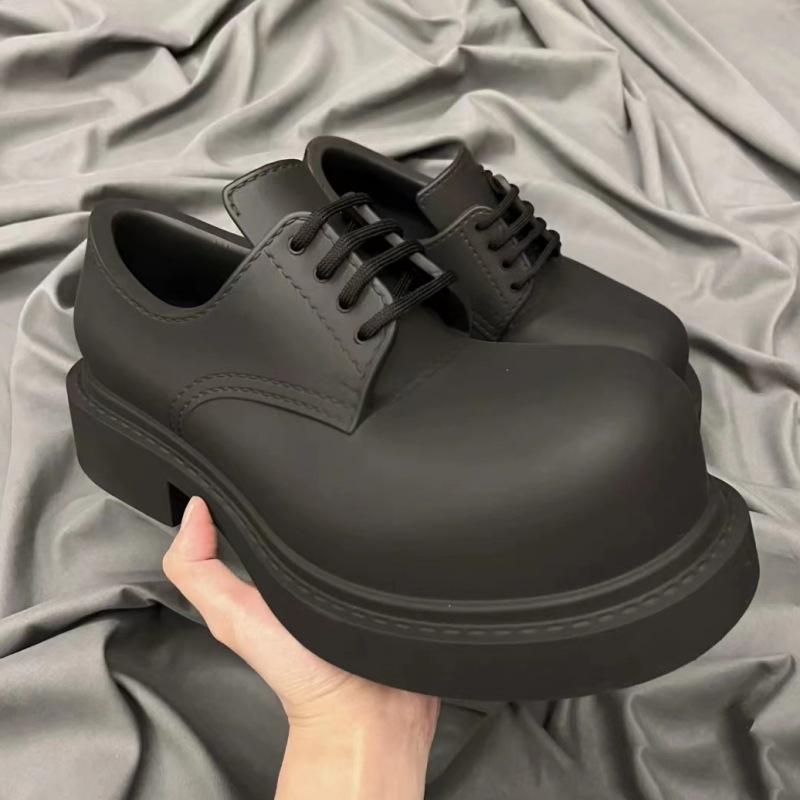 Nauja platforma Moteriški loaferiai Apvalus pirštas Stambūs Retro Platforminiai Batai Moteriški Įsispiriami Laisvalaikio Moteriški Žemo aulo Storu padu Vienviečiai Batai