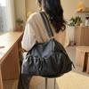 Elegant PU Tote Bag for Women – Fashionable Drawstring Bottom Design with Adjustable Shoulder Strap, Perfect for Work & Daily Use