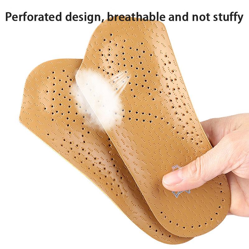 New Arch Support Leather Insole Breathable Comfort Half Insoles Flatfoot Orthopedic Insoles 2Pcs/4Pcs