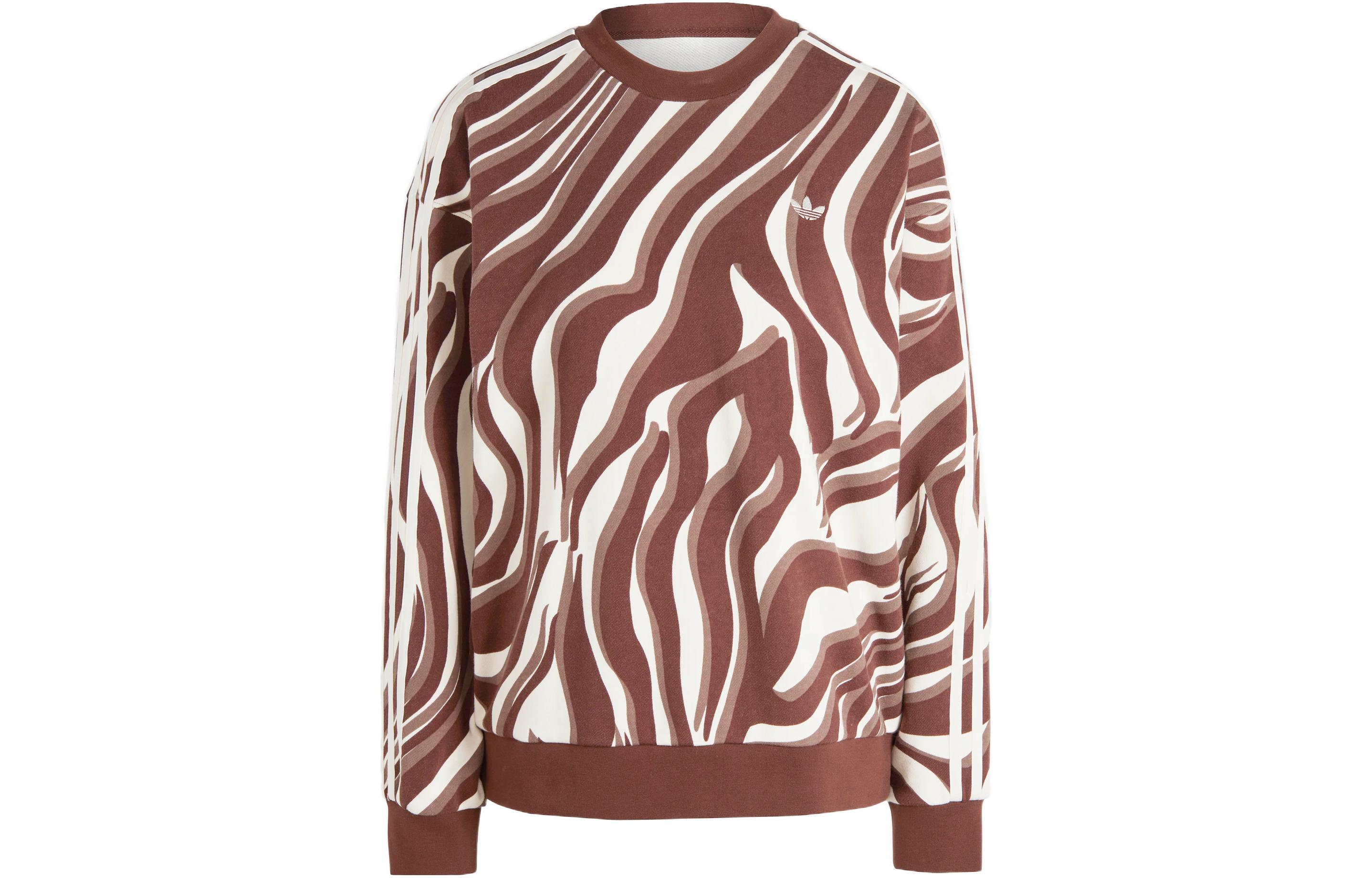

Adidas Originals Sweatshirts Women s Brown Crew Neck Moderate Regular IJ8190 XS