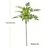 75-140cm Artificial Plants Nandina Tree Green Tall Plants Fake Leaves Plants Faux Branches for Home Garden Office Decor