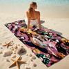 Japanese artist Koyoharu Gotouge's Demon Slayer beach towel, outdoor camping vacation swimming beach towel, outdoor absorbent bath towel blanket K18