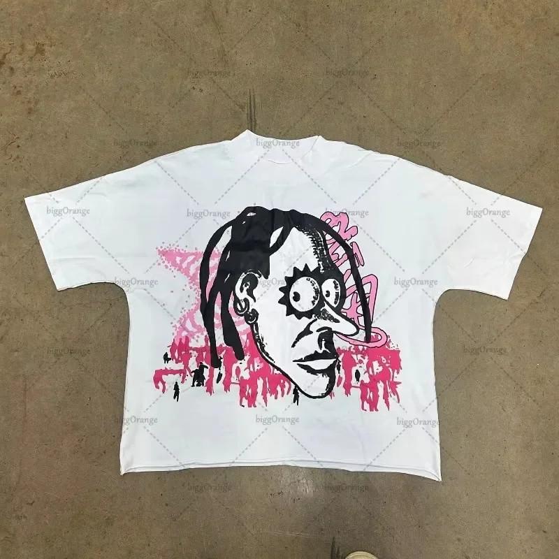 Cartoon Graphic Mens Y2KT Shirt Retro Character Streetwear Cotton Tee S-4XL S