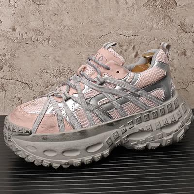 Fashion Retro Tire Shoes, Paris Dad Shoes, Comfortable and Breathable Mesh Men's Shoes, Inner Sports Casual Shoes B33