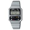 Vintage Digital Stainless Steel A100WE-1A A100WE-1 Erkek Kol Saati