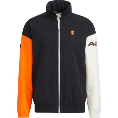 Jaqueta Esportiva com Capuz Neo Cor Contrastante Masculina Roupa Exterior Preta HD4639