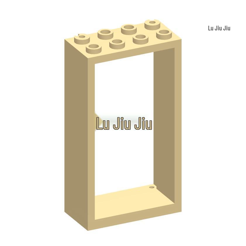 50G Min Order: MOC-Compatible Building Block 2x4x6 Door Frame, Set 60599