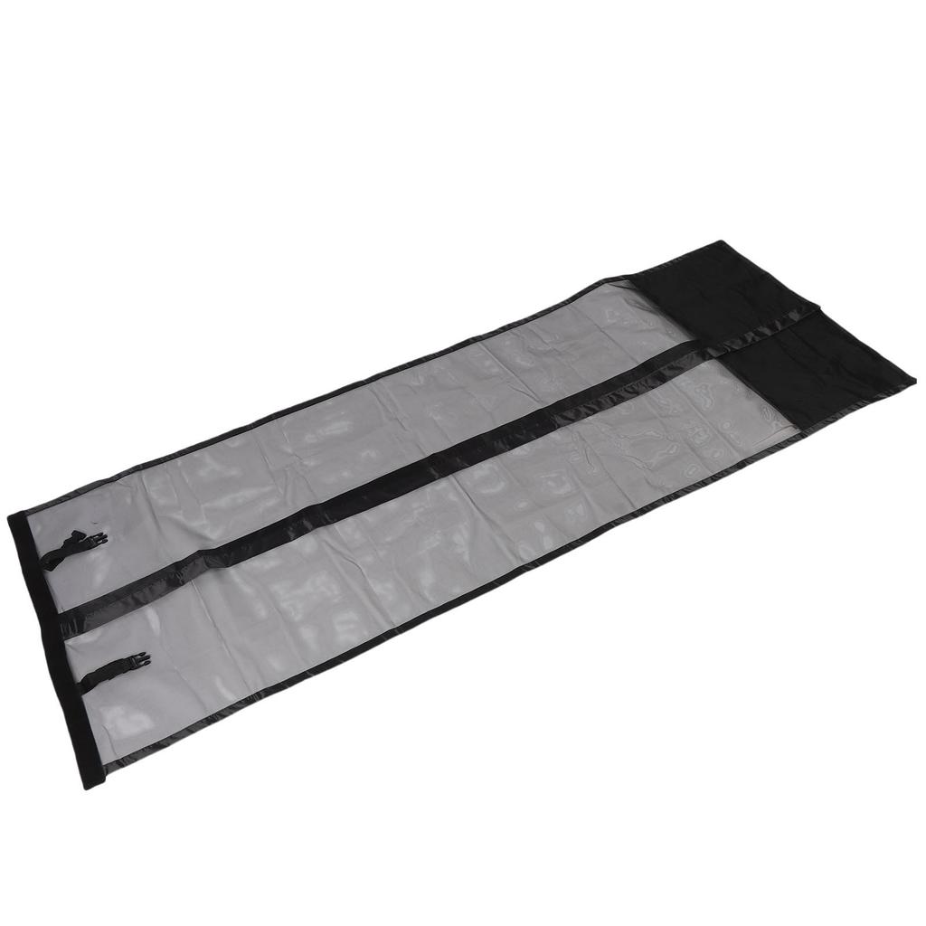 RV Screen Door Curtain 27.56in X 78.74in Breathable Mesh Door Protector Curtain for Camping Vehicle Travel Trailer