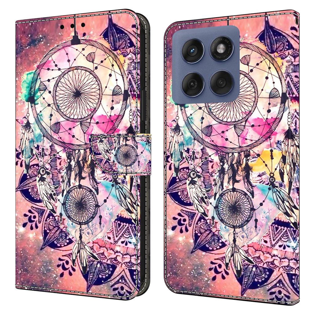 For Motorola Edge 60 Pro 5G Wallet Case Pattern Printing Stand Leather Flip Phone Cover