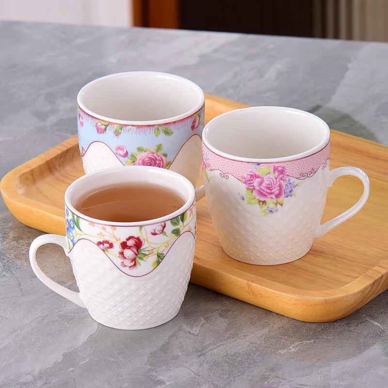 ZISIZ Crystal Porcelain Tea Cup