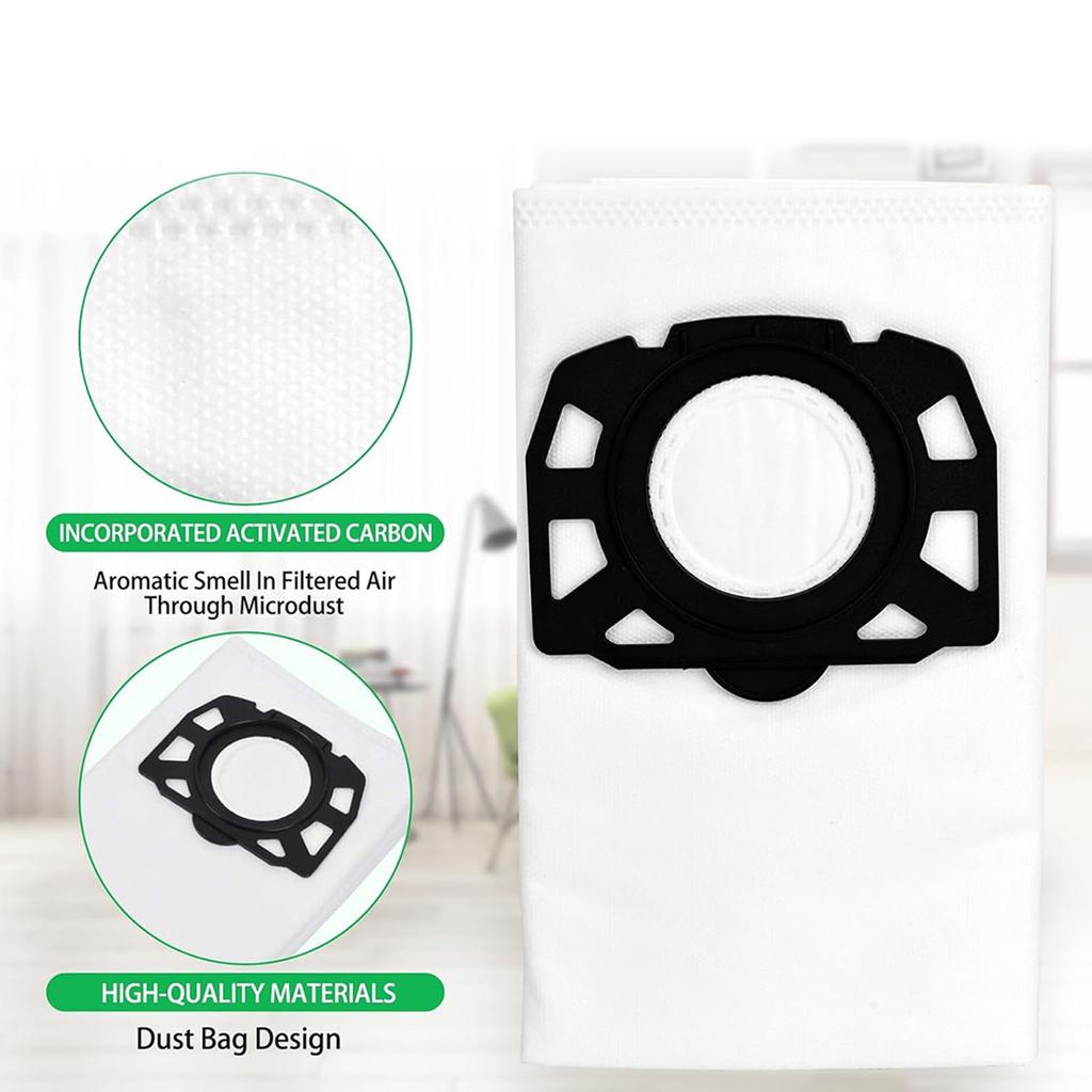 Set of 6/15 Vacuum Cleaner Bag Practical Dust Bag Easy Installation Vacuum Cleaner Bag Nonwoven Texture Robot Vacuum Bag