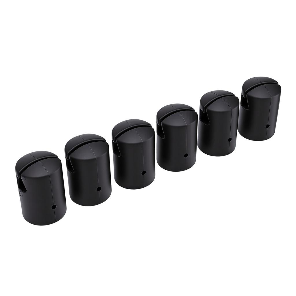 6 Pezzi Tappi per Pali Rete Trampolino Tappi Cilindrici in Plastica Coperture Protettive Superiori per Trampolino 6 Pezzi Tappi Neri
