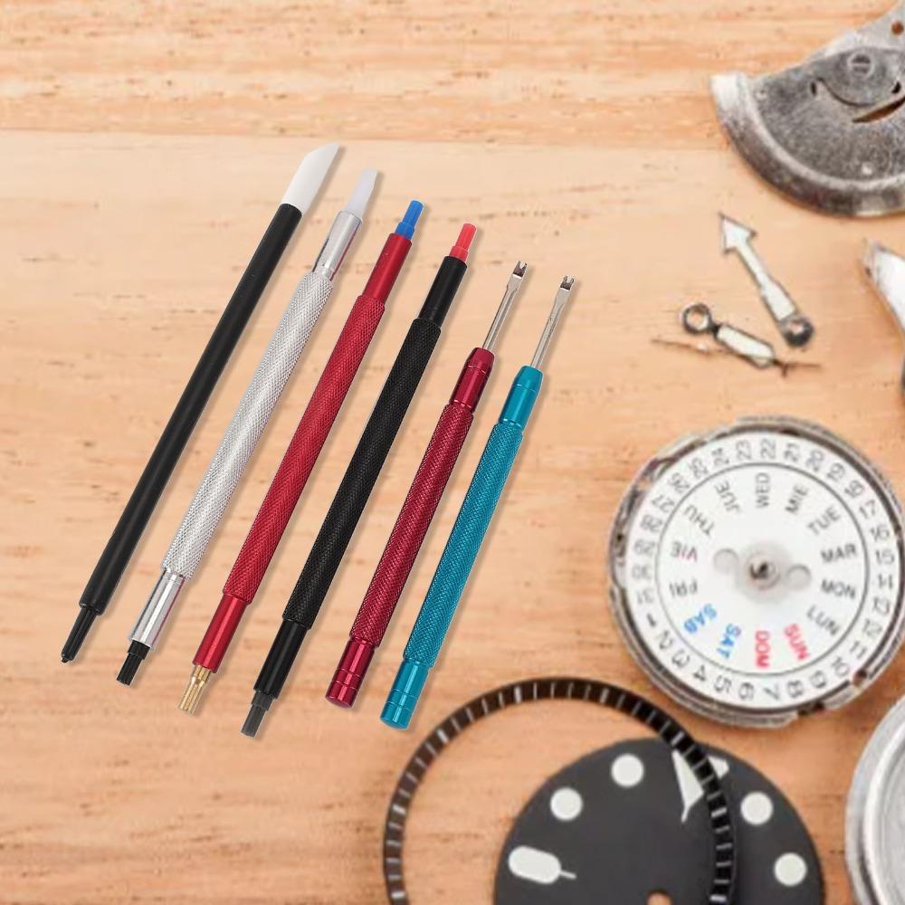 Alloy Steel Watch Hand Setting Tool Extraction Tools Pointer Adjustment Watch Hand Pusher Set Dial Cleaner Pen