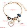 Meier Diy cute heart pendant alloy bracelet - trendy bestseller bracelet & accessories