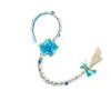 Prinzessin Mädchen Blumen Stirnband Blume Fary Verkleiden Weben Langer Zopf Perücke Stirnband Kinder Halloween Rapunzel Cosplay Kopfschmuck