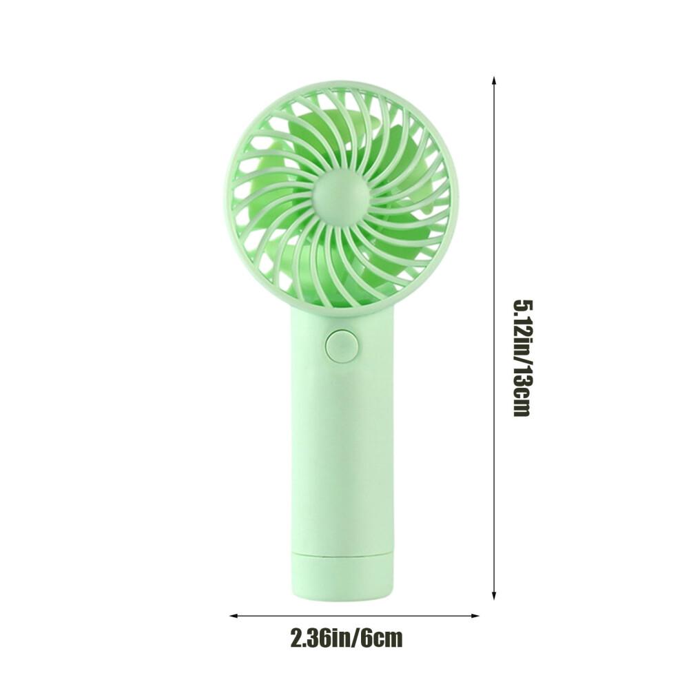 Karymi Portable USB Rechargeable Handheld Fan, 3 Speeds, 400mAh, Quiet, 5.12x2.36in – Compatible with USB Chargers