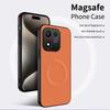 Compatible with Honor 600: Carbon Fiber Leather Texture Full Coverage Magsafe Magnetic Phone Case
