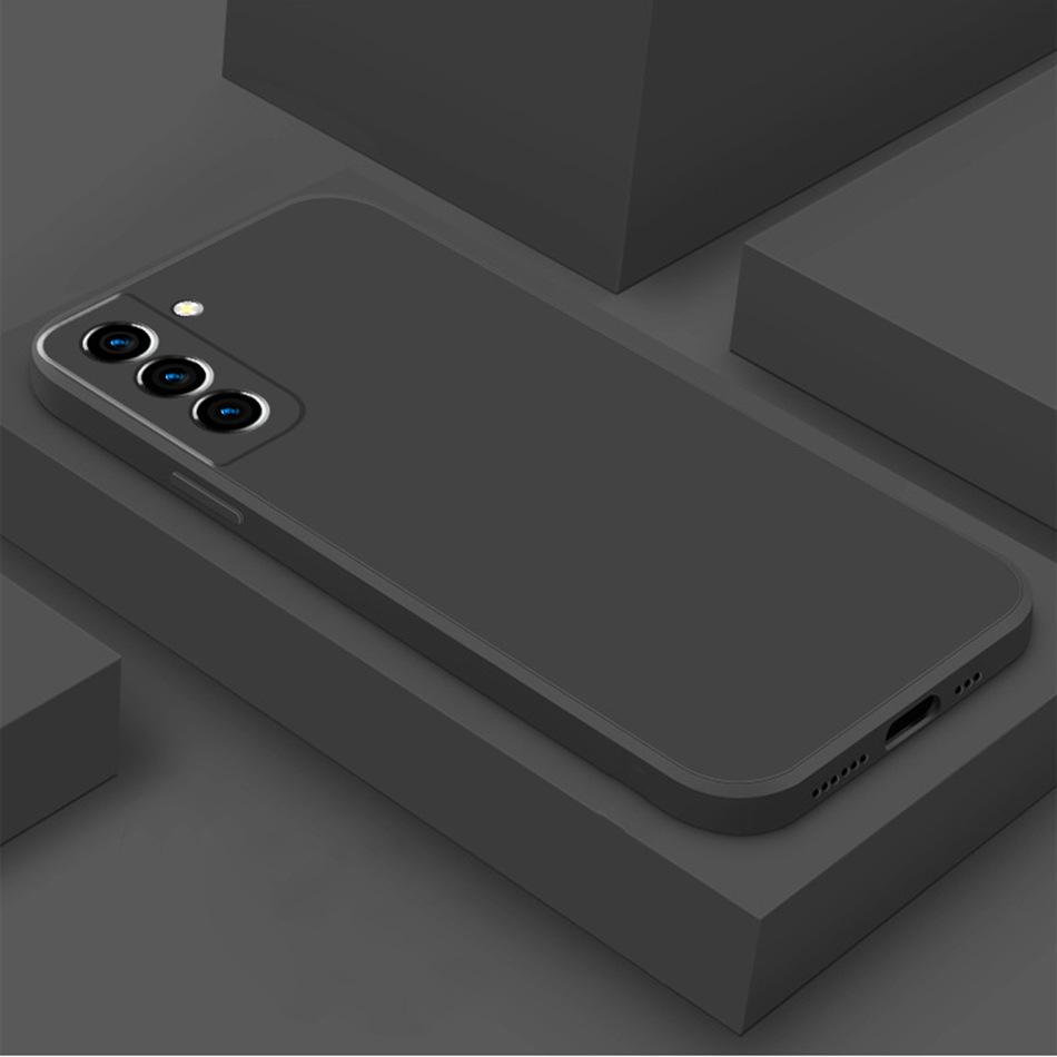 Suitable for Samsung Galaxy S25ultra Mobile Phone Case S24Plus Liquid Silicone S22 Straight Edge S23 Protective Case