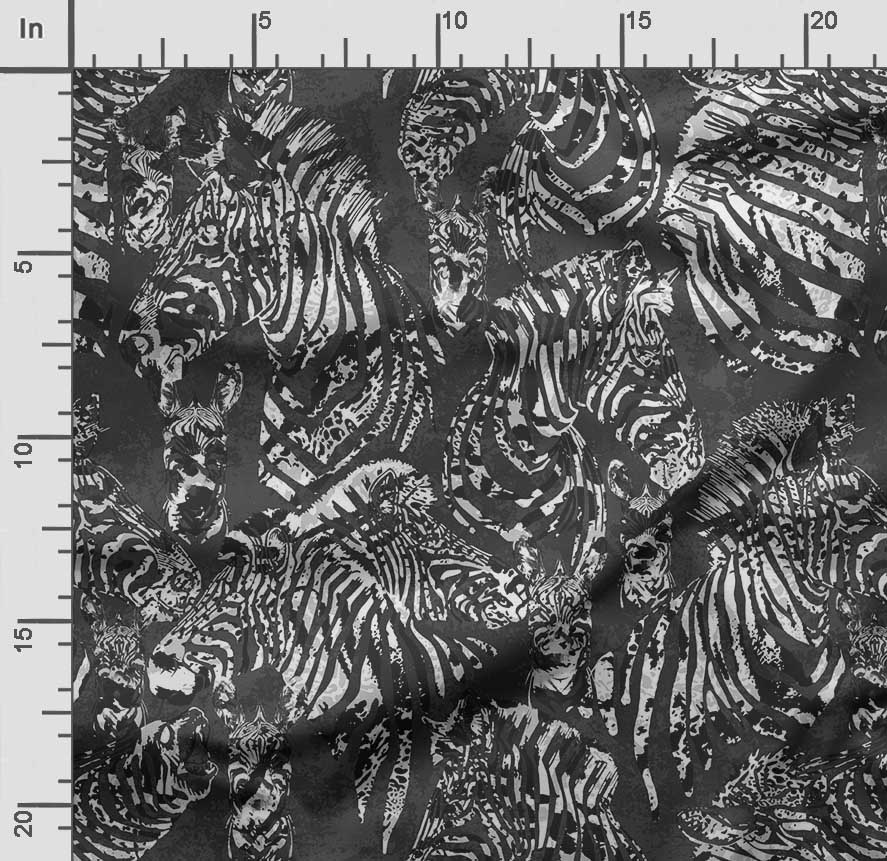 Soimoi Animals Print, Bavlna Cambric, Prošívací tkanina prodávaná The Yard 42 palců široká, bavlněná tkanina střední gramáže, Šicí potřeby,