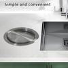 Rotating Lid Trash Can For Recessed Installation Kitchen Bathroom Application Countertop Waste Bucket for Odor Control