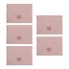 5 Pcs Pink Envelopes Paper Envelopes Romantic Envelopes Invitation Envelopes for Greeting Cards Party Invitations