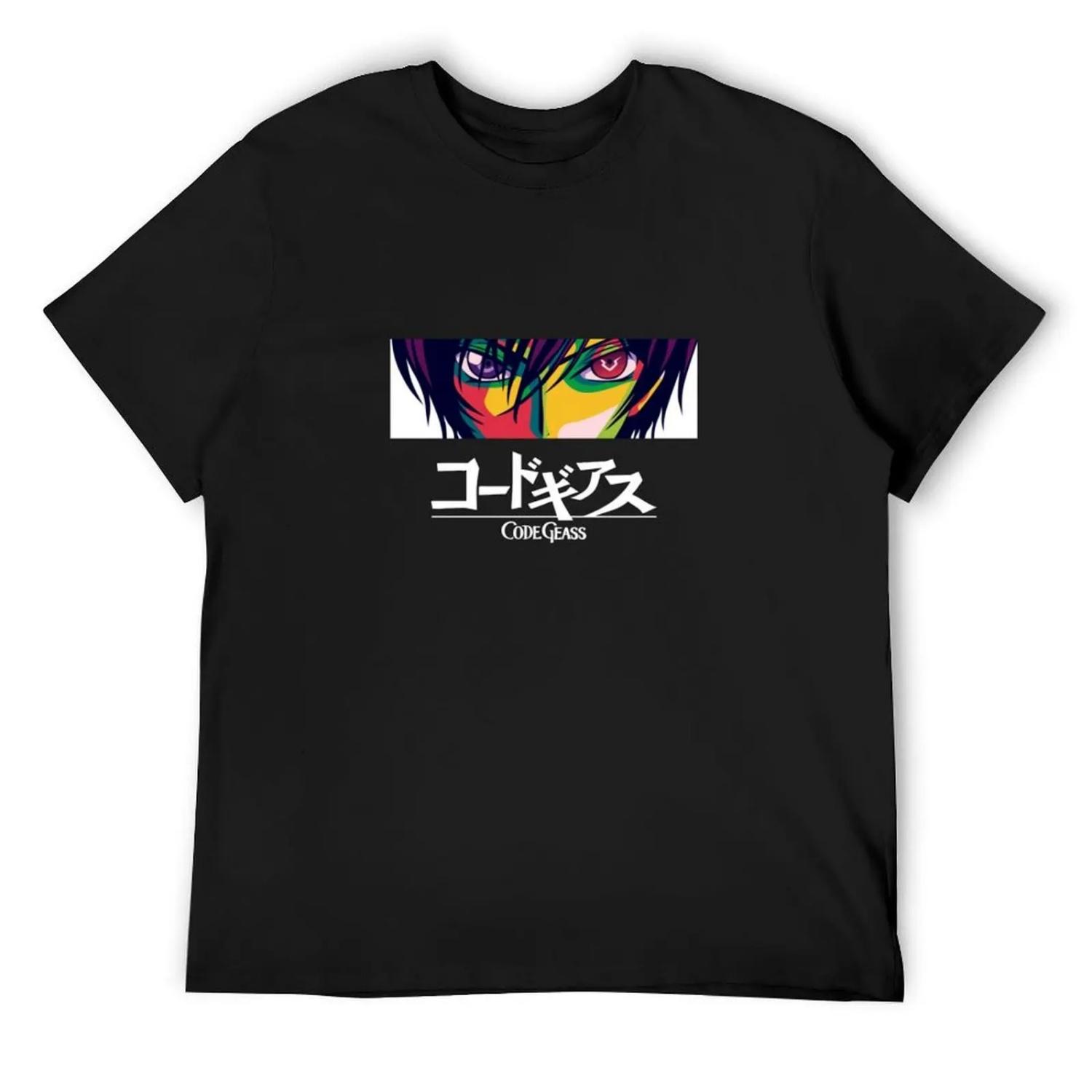 Футболка с глазами Лелуша винтажная одежда custom дизайнерские рубашки custom создай свою мужская мода S