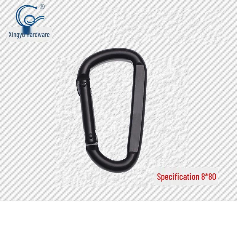 TANERDD XINGYU Black Iron Carabiner (2-Pack)
