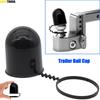 Dayanıklı 50Mm Siyah Evrensel Çekme Çubuğu Kapağı Düşmeyi Önlemek Çekme Bağlantısı Çekme Topu Kapağı Karavan Römork Koruma Araba Aksesuarları