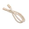 Magnetic Curtain Tieback, Cotton Linen Rope Curtain Holdback with Wood Buckle for Drapes, Decorative Tie Backs for Bedroom, Boho Room, Nursery,