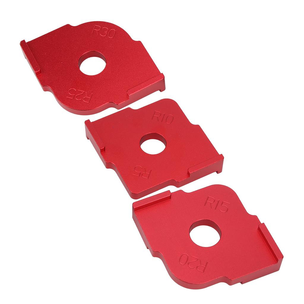 3Pcs Corner Radius QuickJig Woodworking Semicircle Positioning Template Trimming Tool