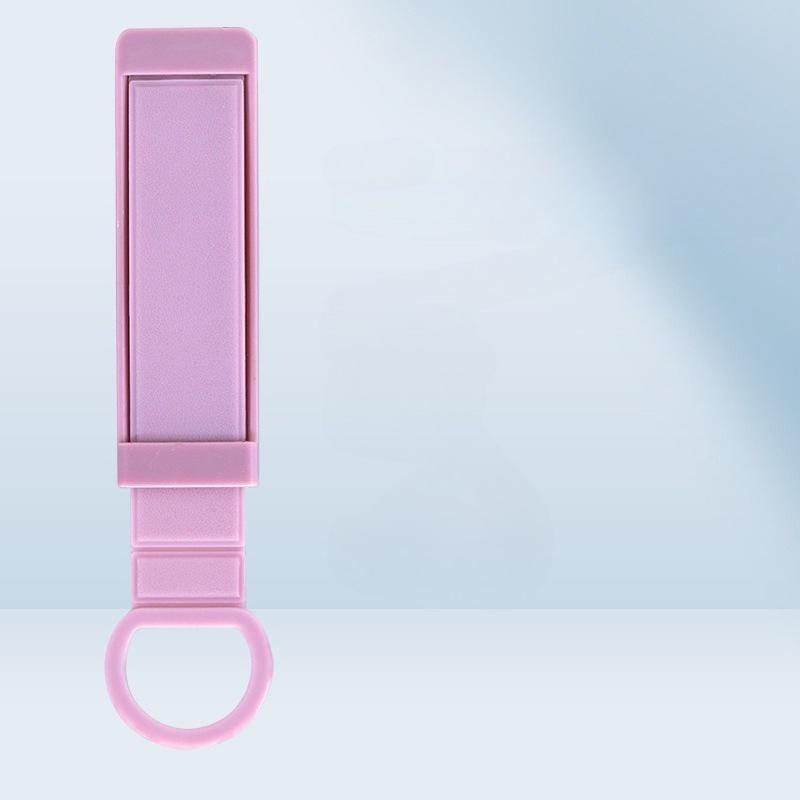 Retractable Phone Grip Stand with Adhesive Base Pull String Phone Holder with Wrist Strap Universal Mobile Phone Kickstand