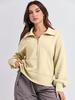 2025 Autumn European & American Women's Loose Zipper-Neck Long Sleeve Hoodie