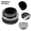 Air Filter Cleaner Round Tapered Rubber Stainless Steel