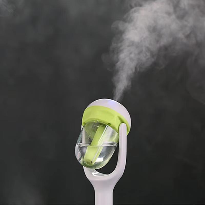 Mini Ultrasonic Air Humidifier with Romantic Soft Light Aroma Diffuser Car Purifier - Portable Humidifier for Bedroom