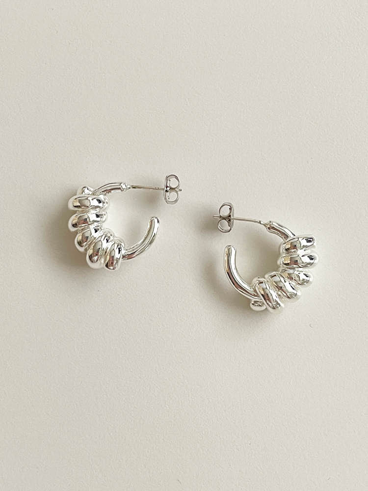 Elyona #100 Silver Hoop Earrings